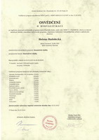 Diplomy a certifikáty:, 1/17